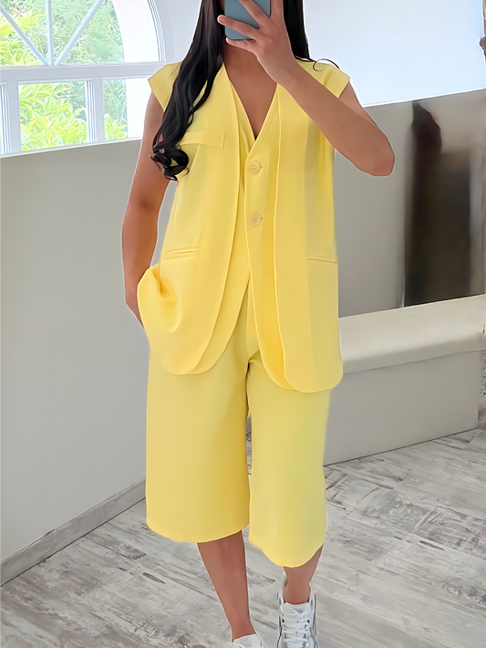 Ensemble BELLA bermuda gilet sans manches F3