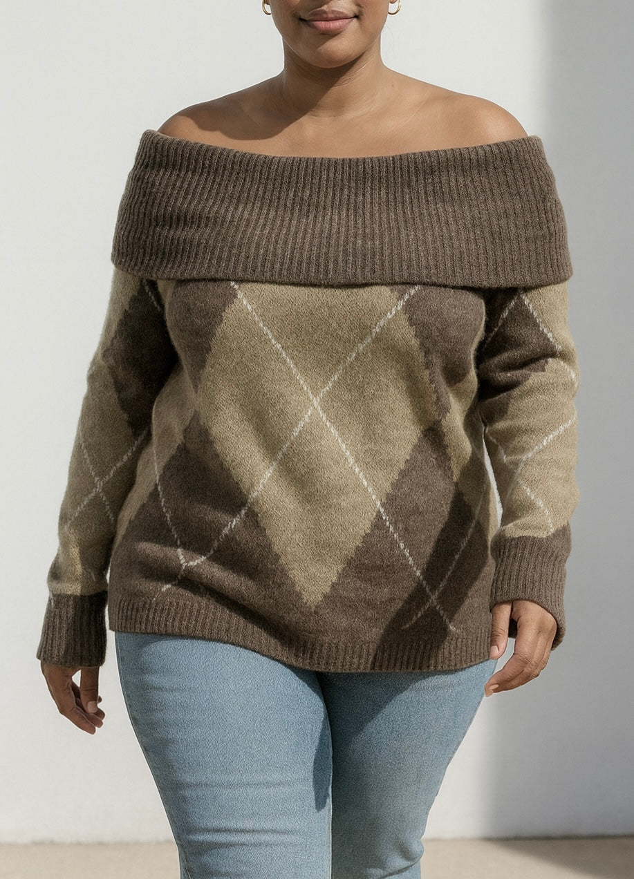 Pull en tricot rayé Rika