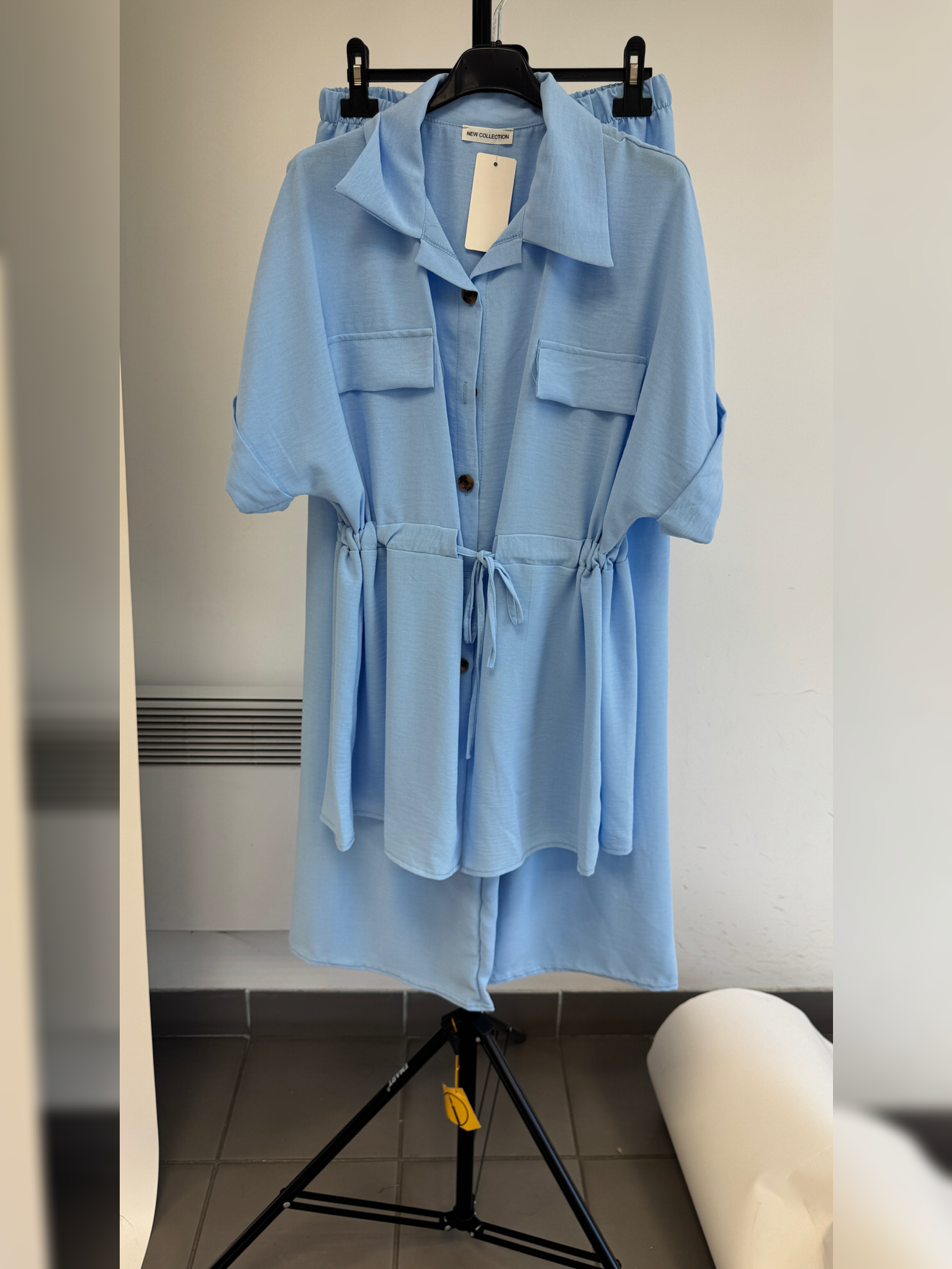 Ensemble MARRA pantalon et chemise à poches style safari - C2M