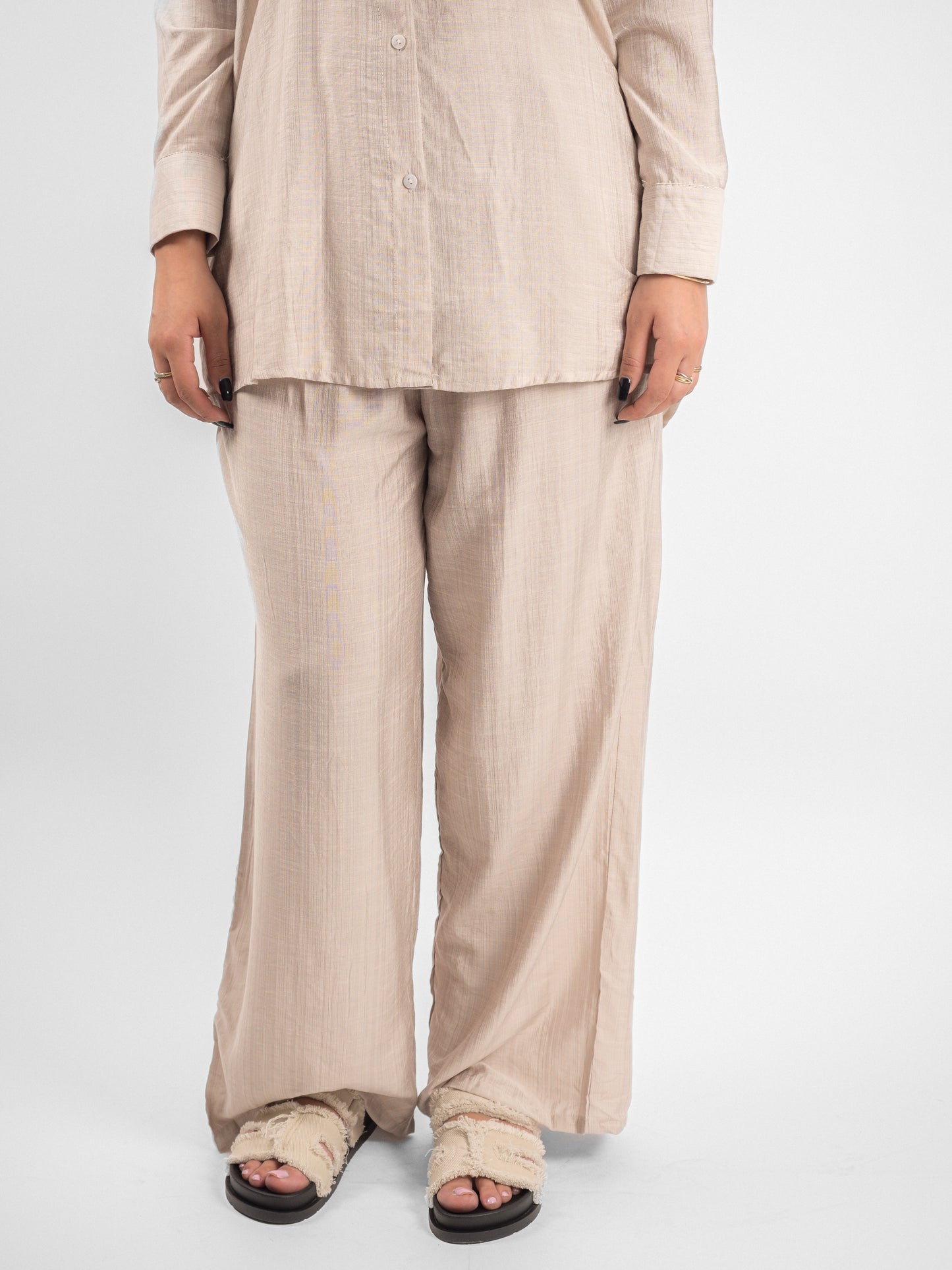 Ensemble à chemise brodée