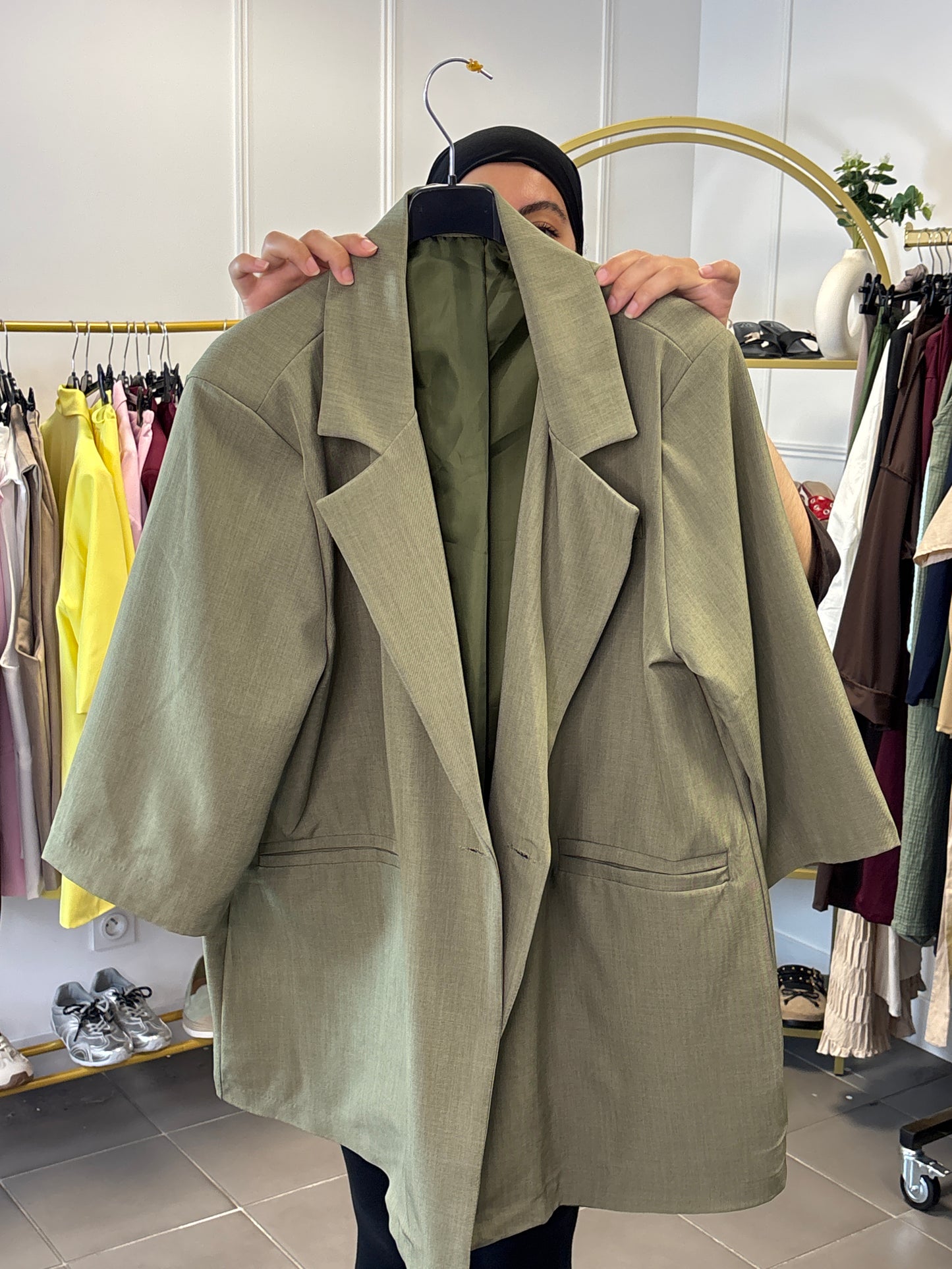 Blazer HAYATTE oversize manches 3 quarts - D2M