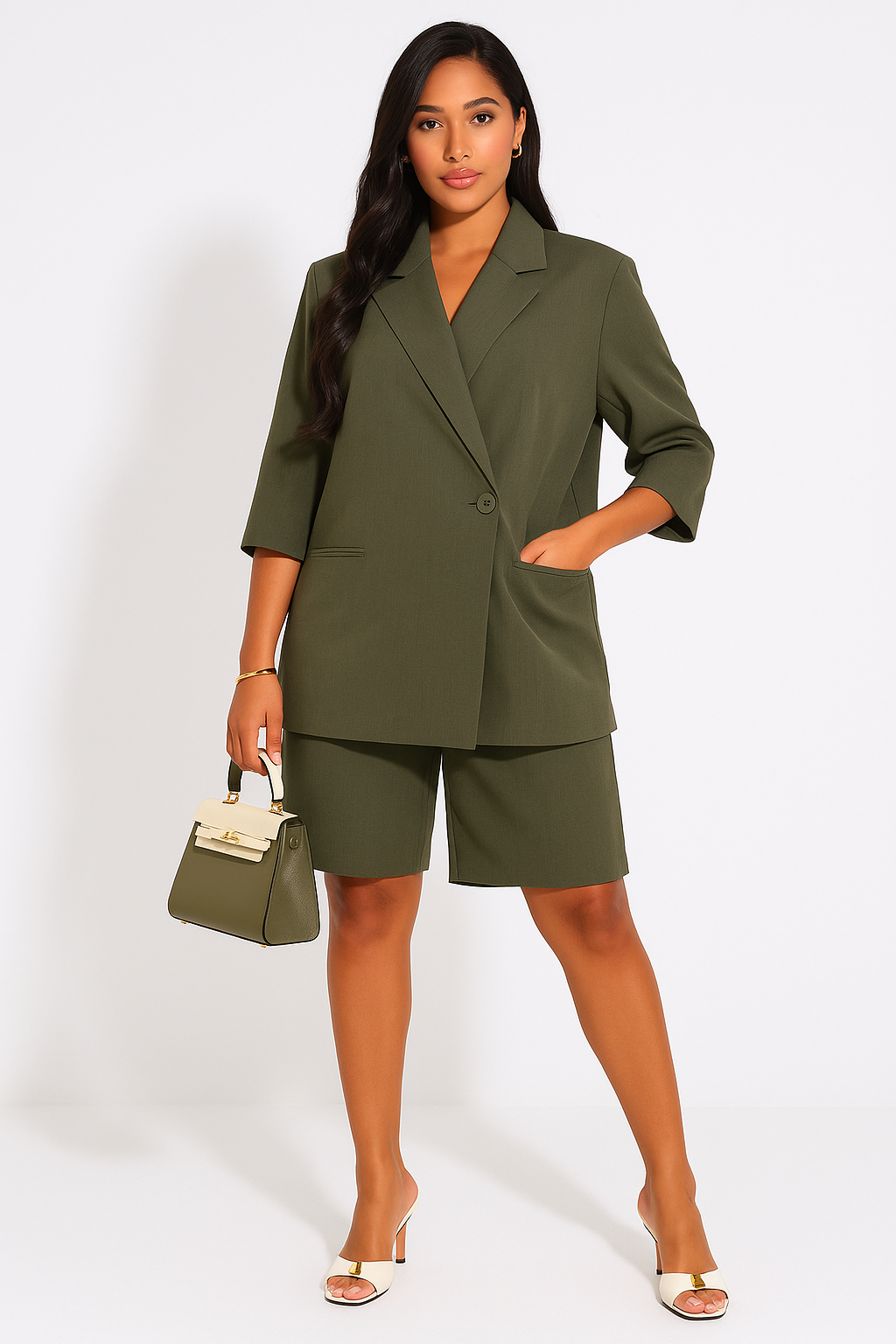 Ensemble ANAIS blazer bermuda oversize