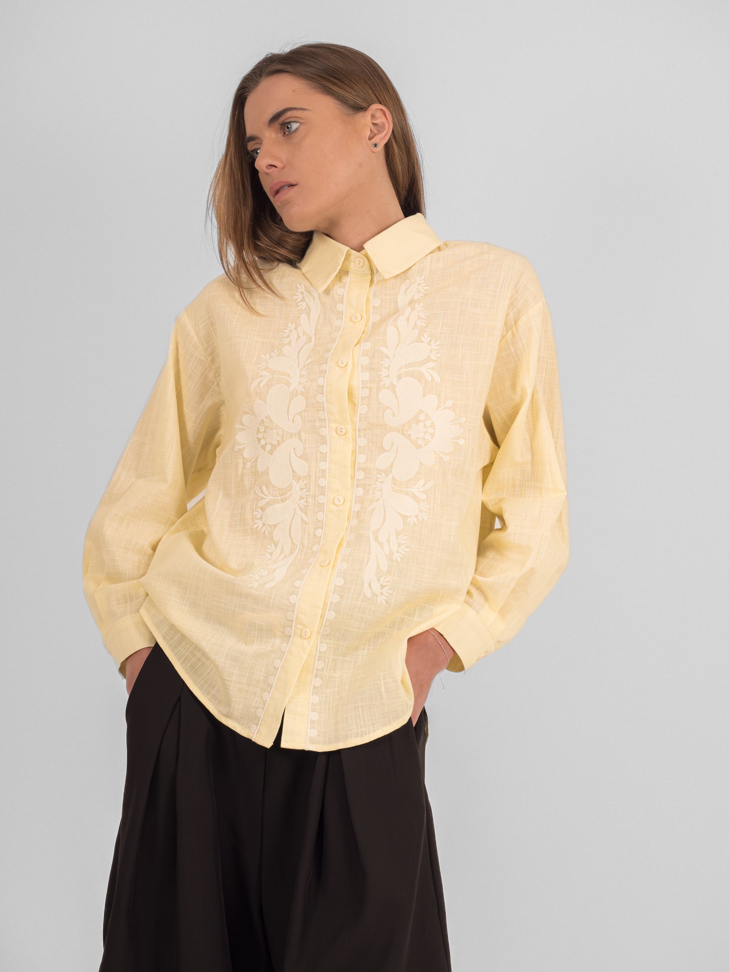 Chemise col classique brodé - P3 PA