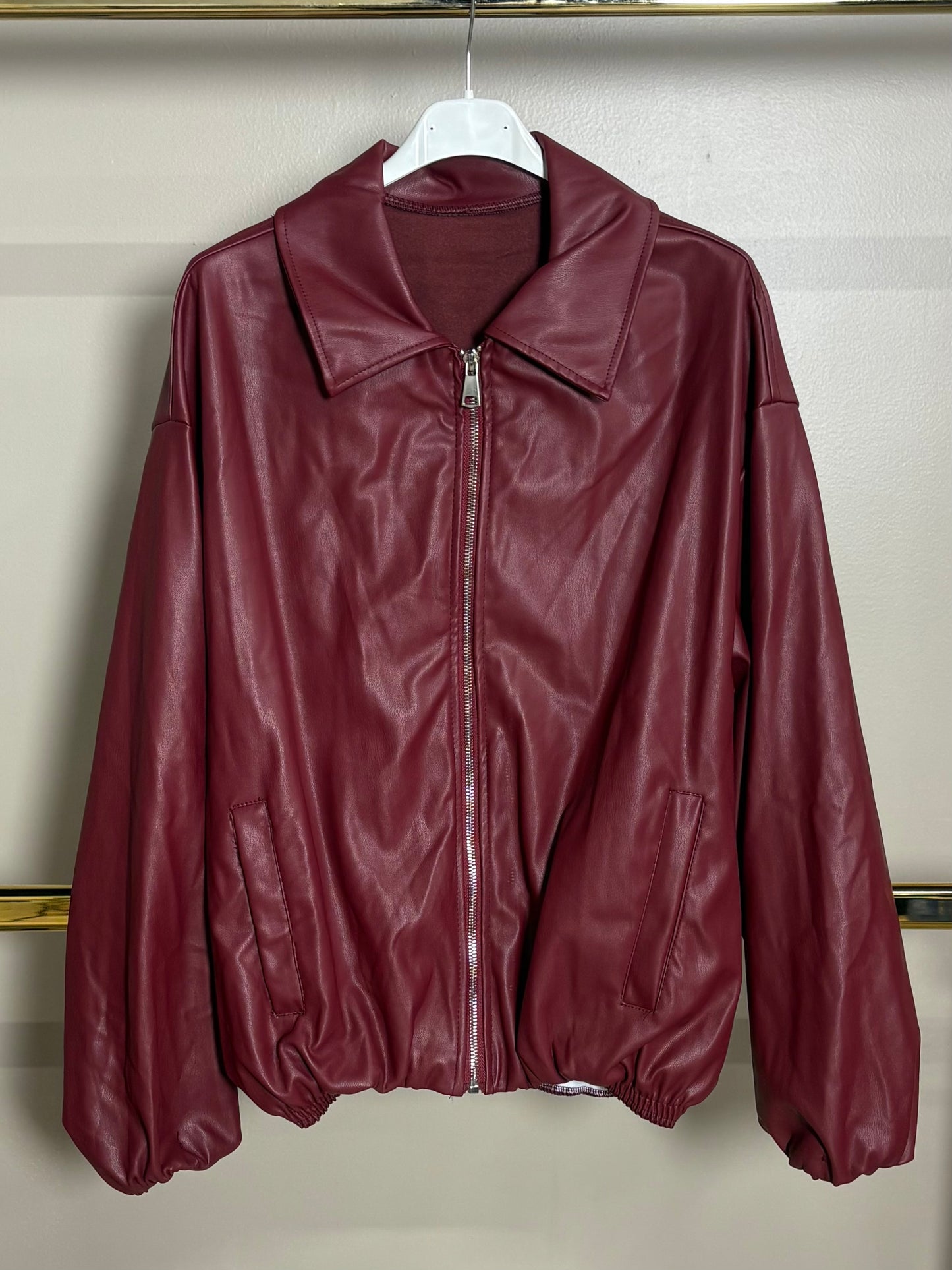 Veste zippé en similicuir SELENA