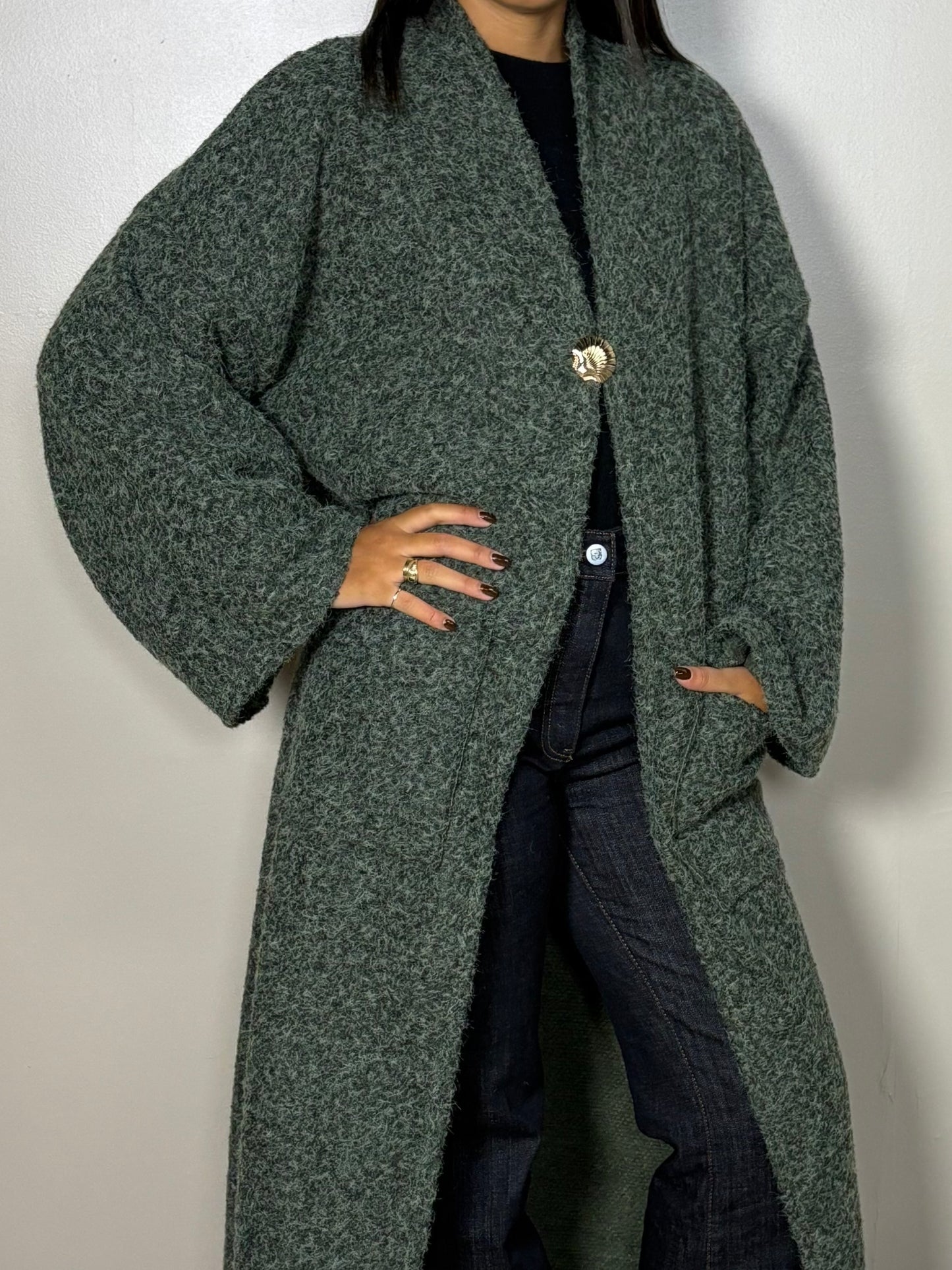 Gilet long tricot pilou Julia