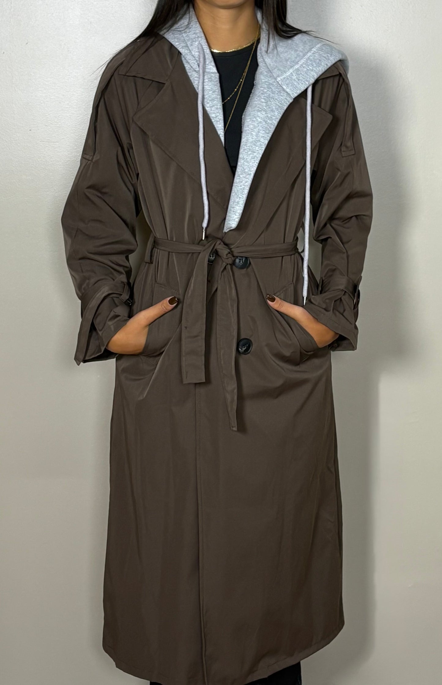 Trench coat impermeable à capuche Suzy