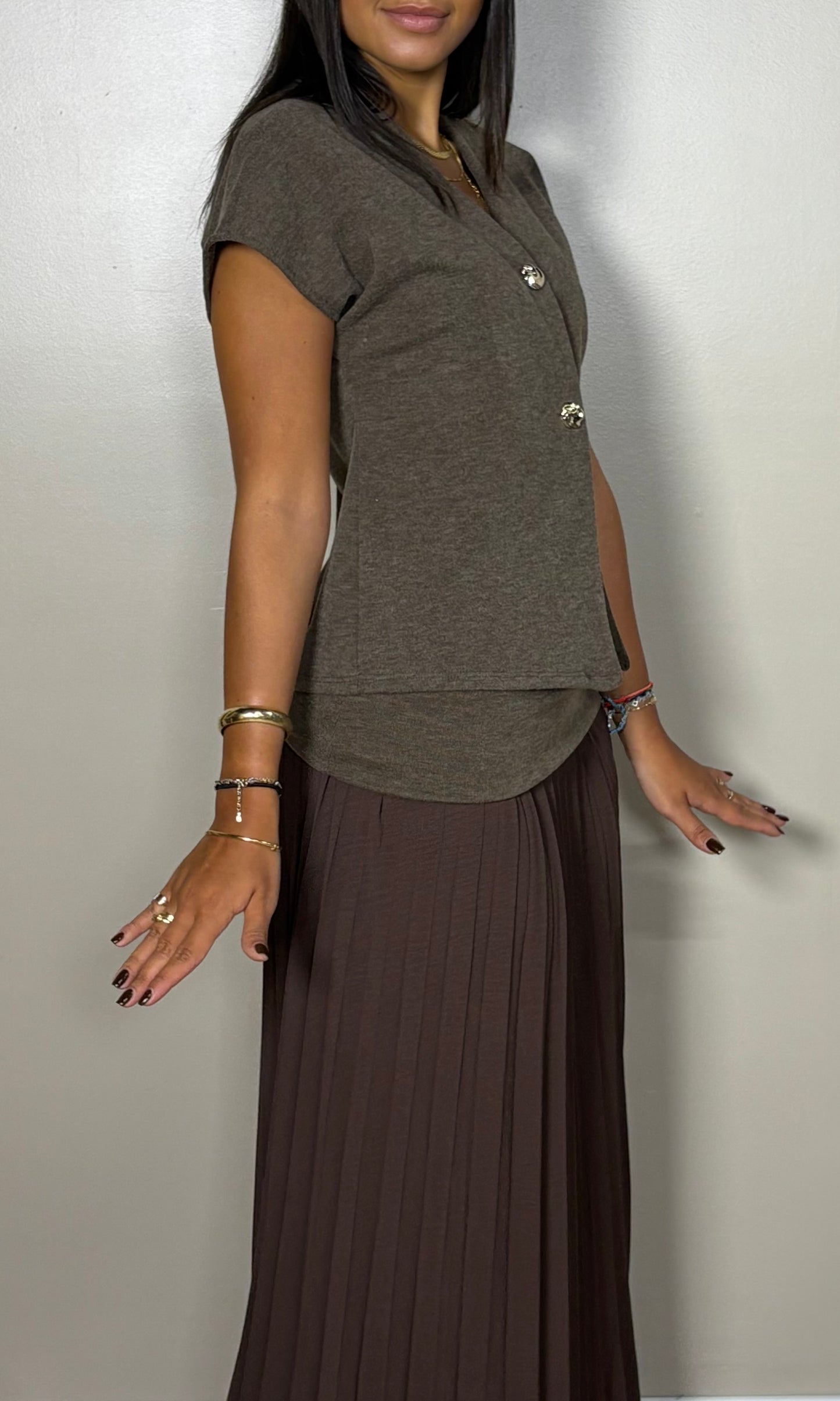 Ensemble tee shirt et jupe long Samantha