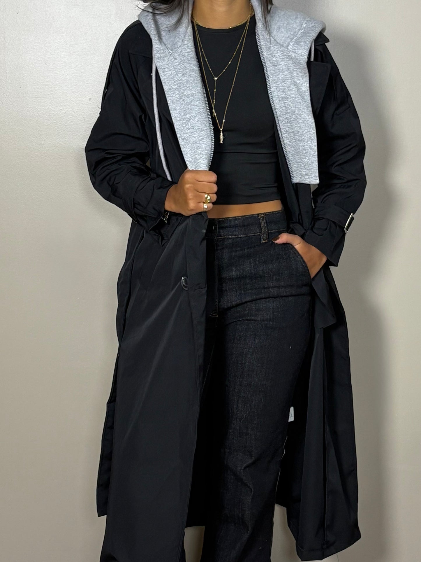 Trench coat impermeable à capuche Suzy