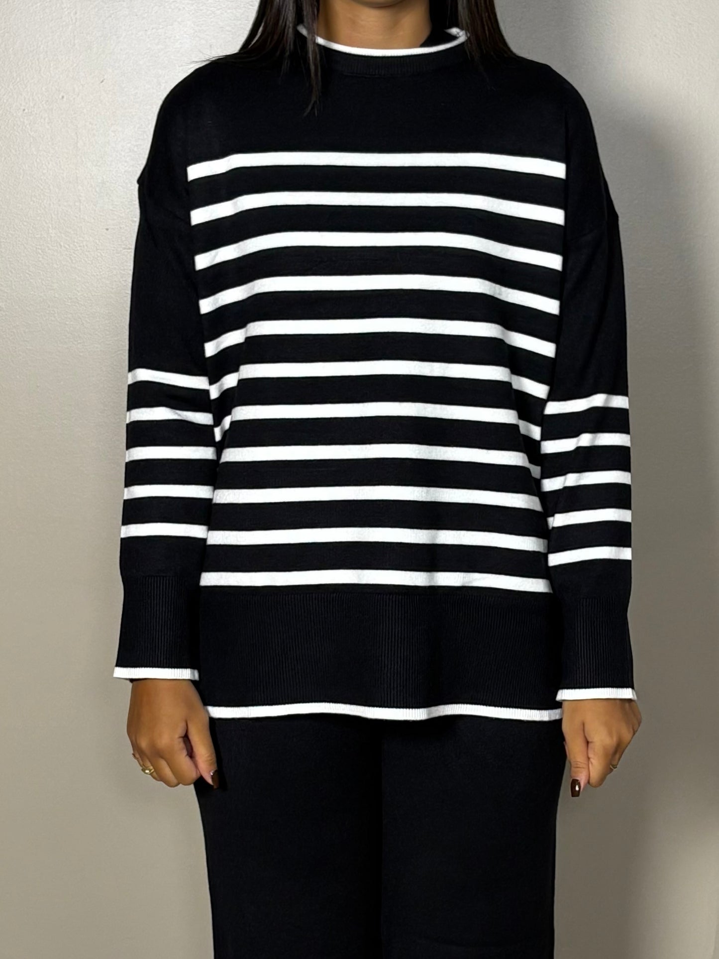 Ensemble rayé décontracté Sandy