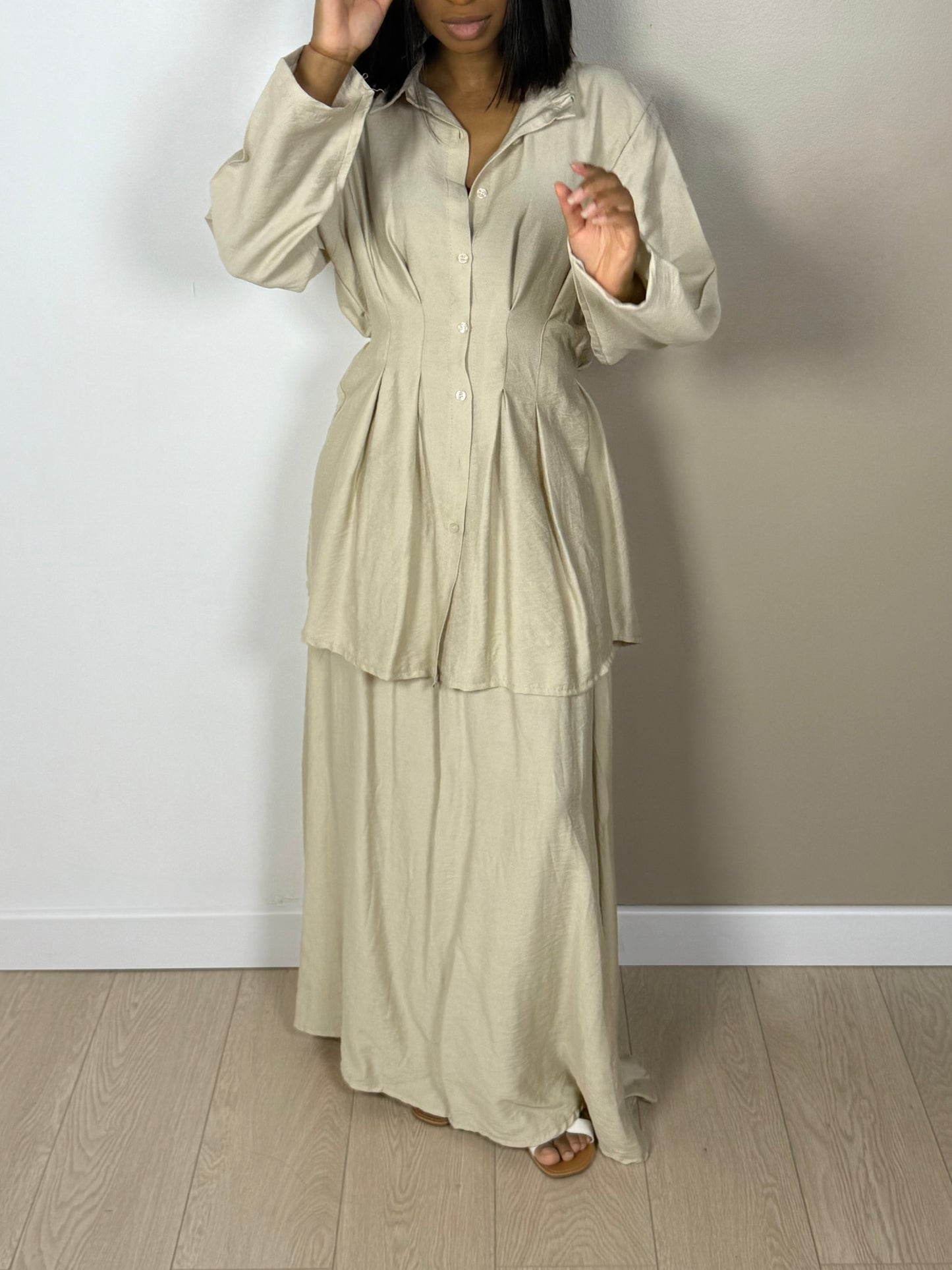 Ensemble SHERINE chemise jupe longue -  F1M