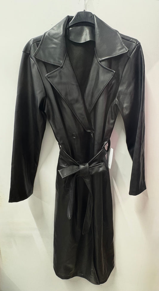 Trench long en similicuir Valery