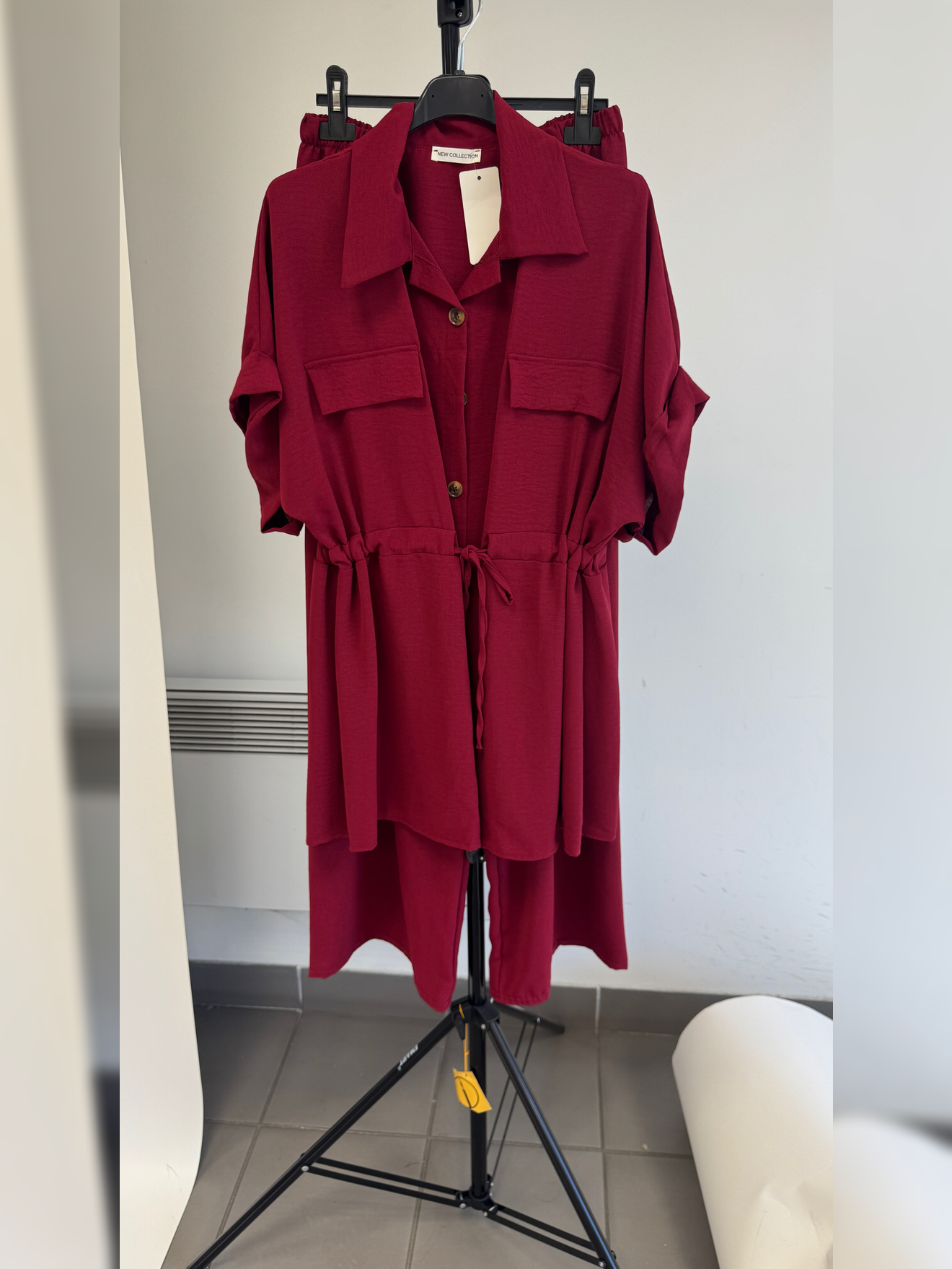 Ensemble MARRA pantalon et chemise à poches style safari - C2M