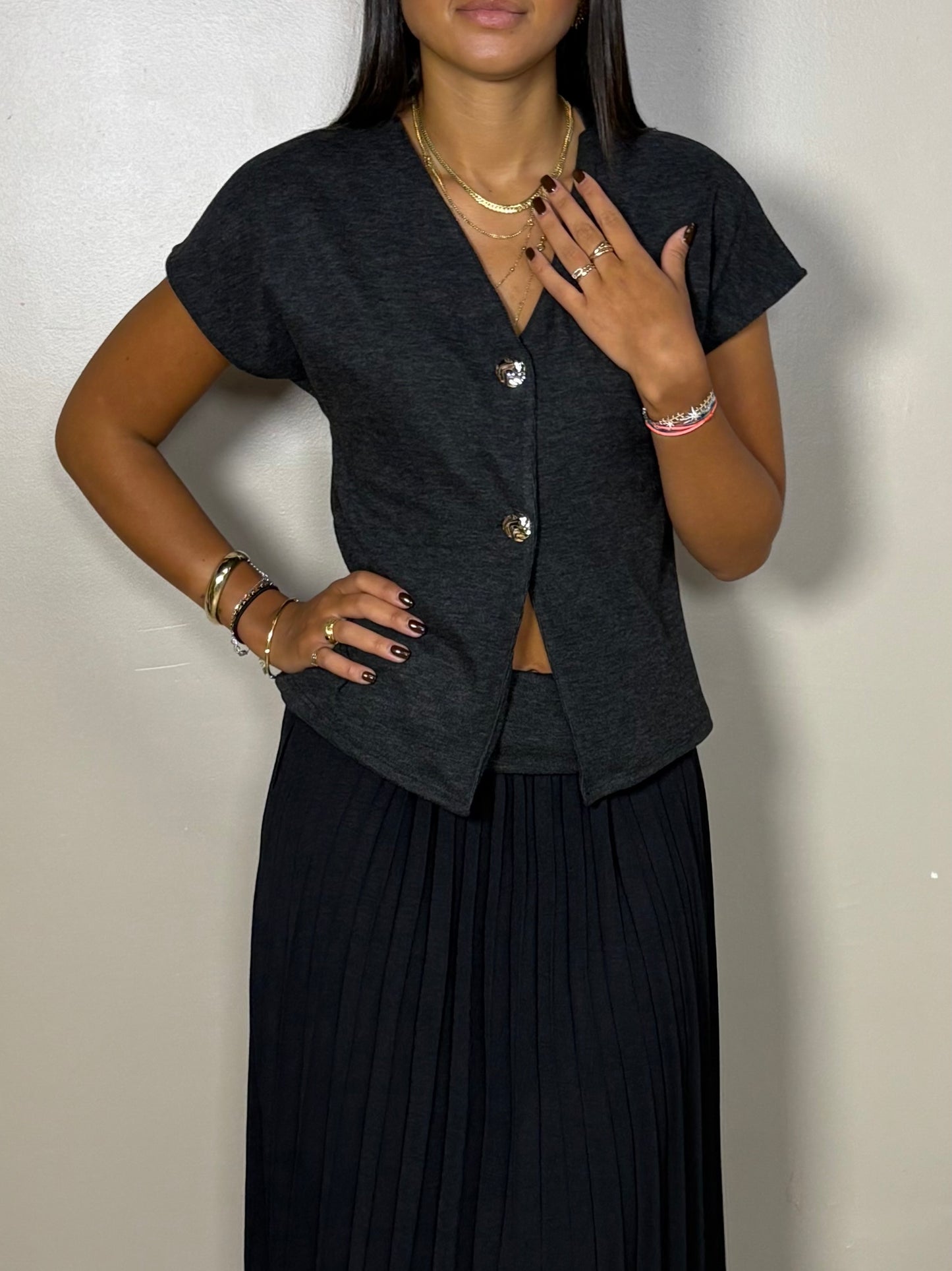 Ensemble tee shirt et jupe long Samantha