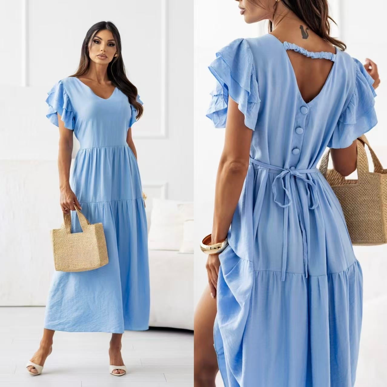 Robe d’été à volants