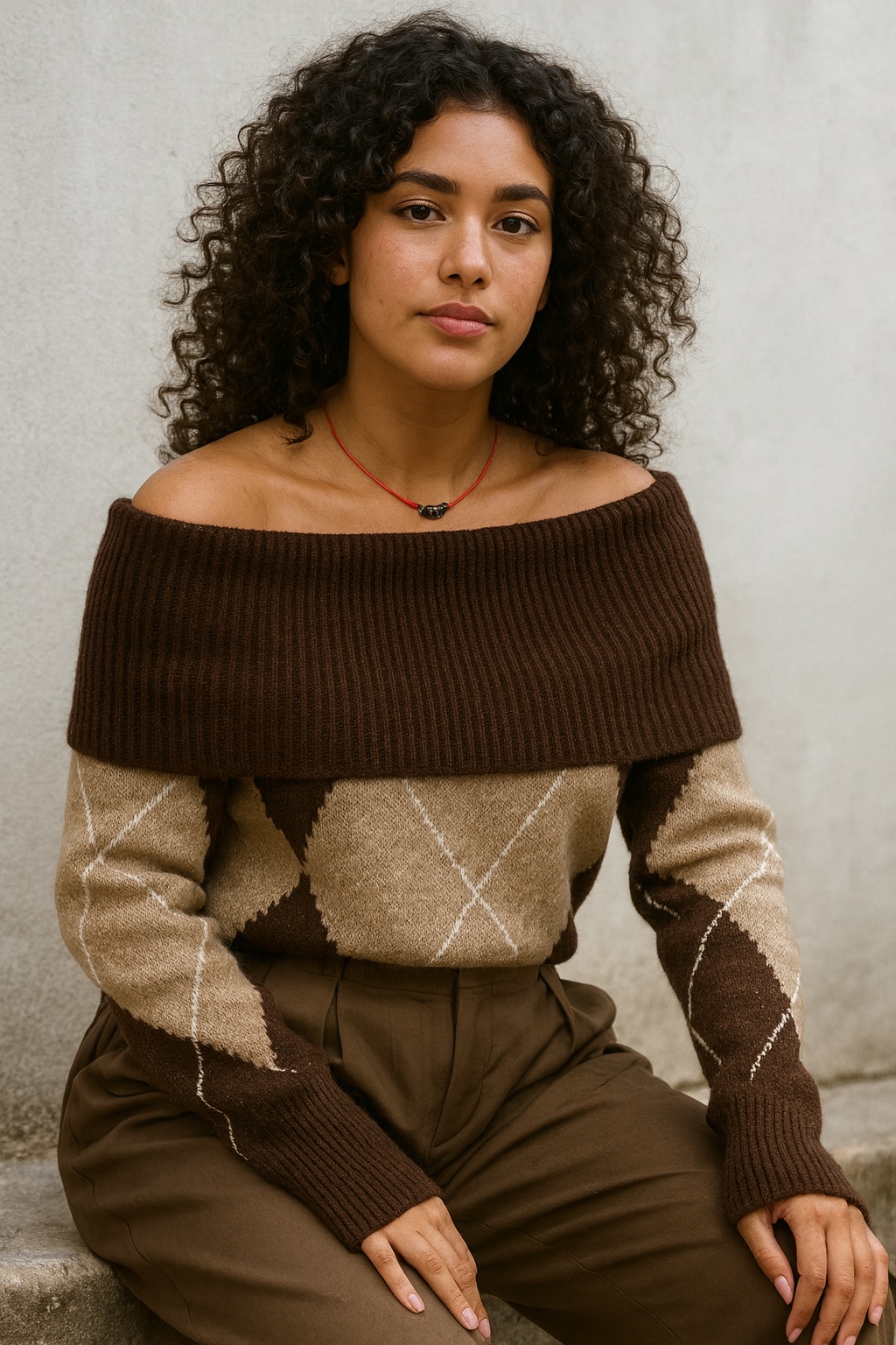 Pull en tricot rayé Rika
