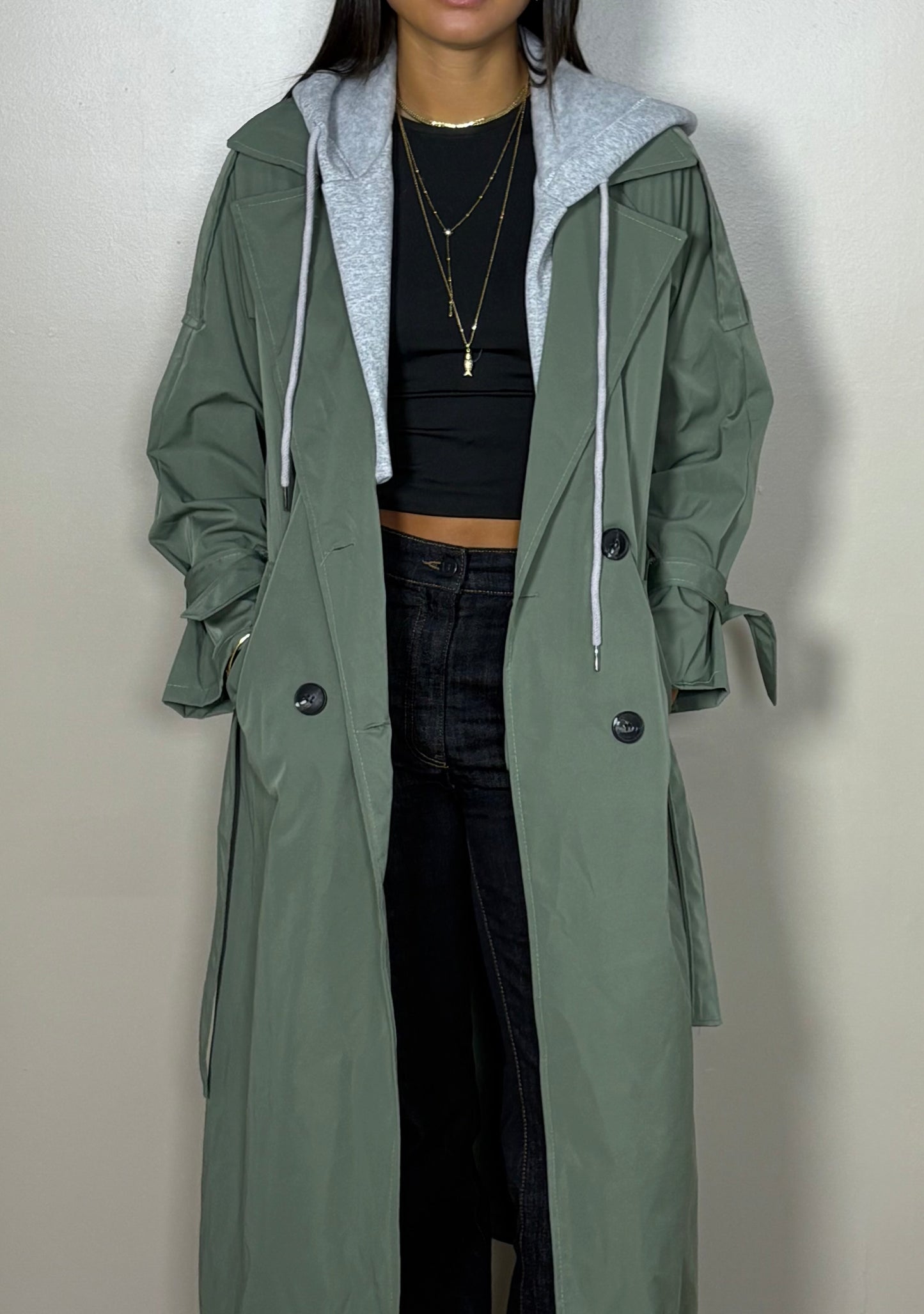 Trench coat impermeable à capuche Suzy