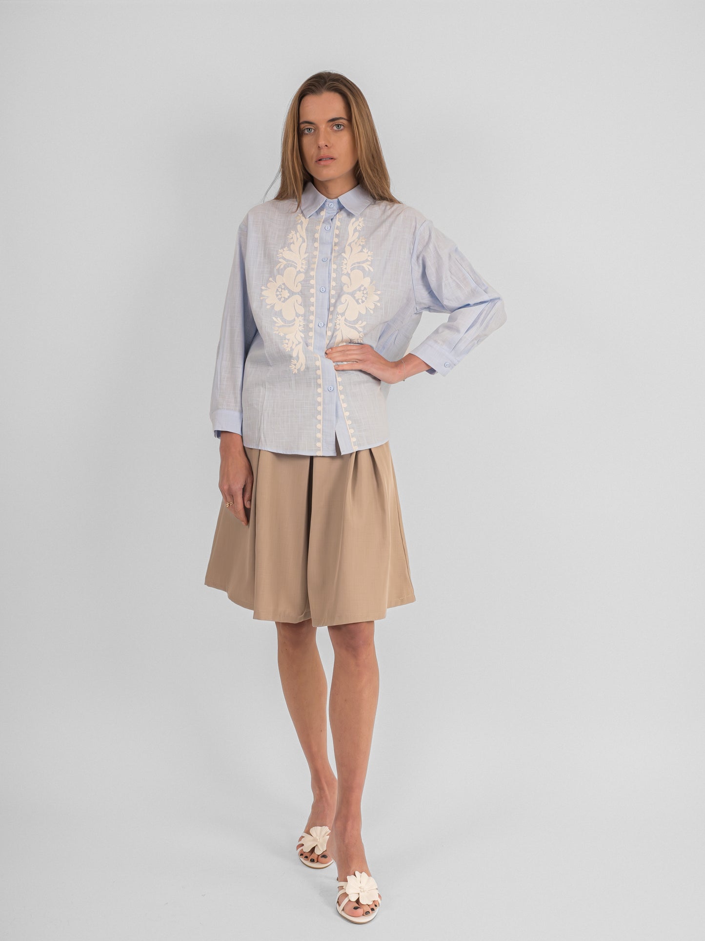 Chemise col classique brodé - P3 PA