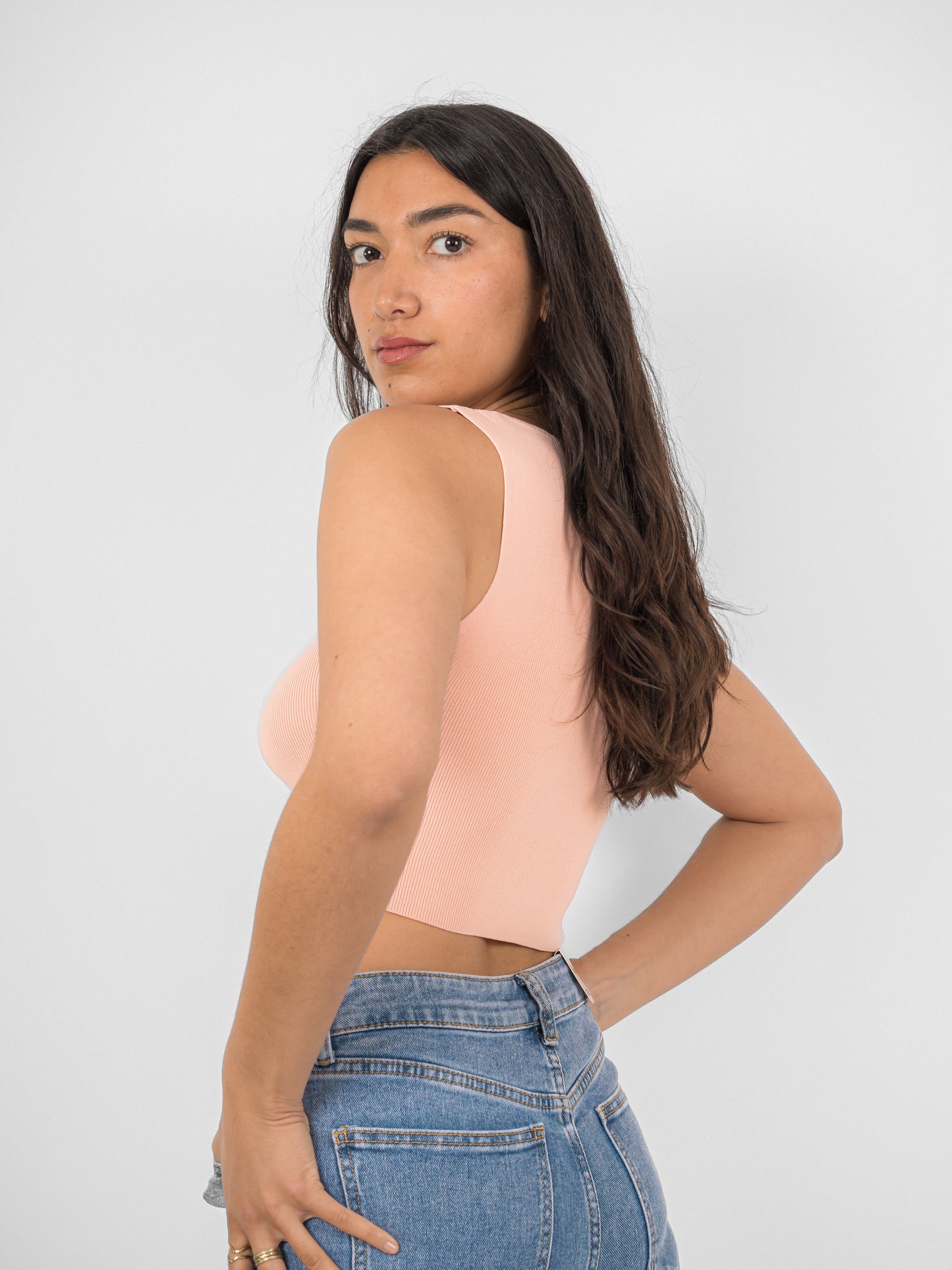 Crop top col carré - PA