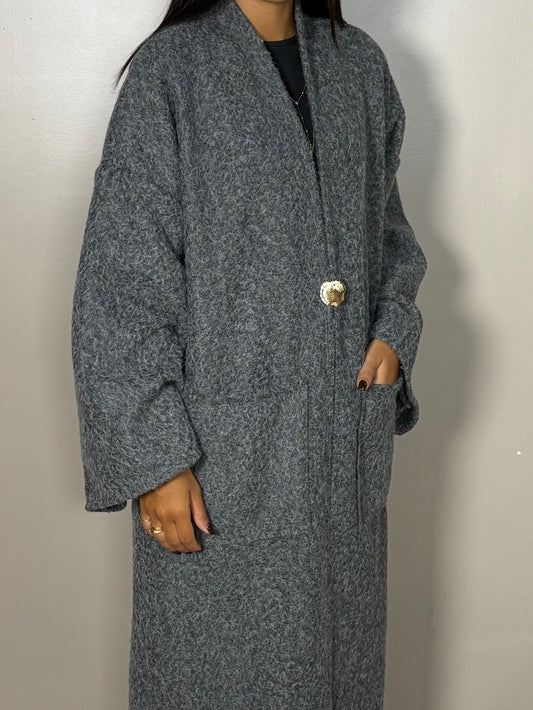 Gilet long tricot pilou Julia