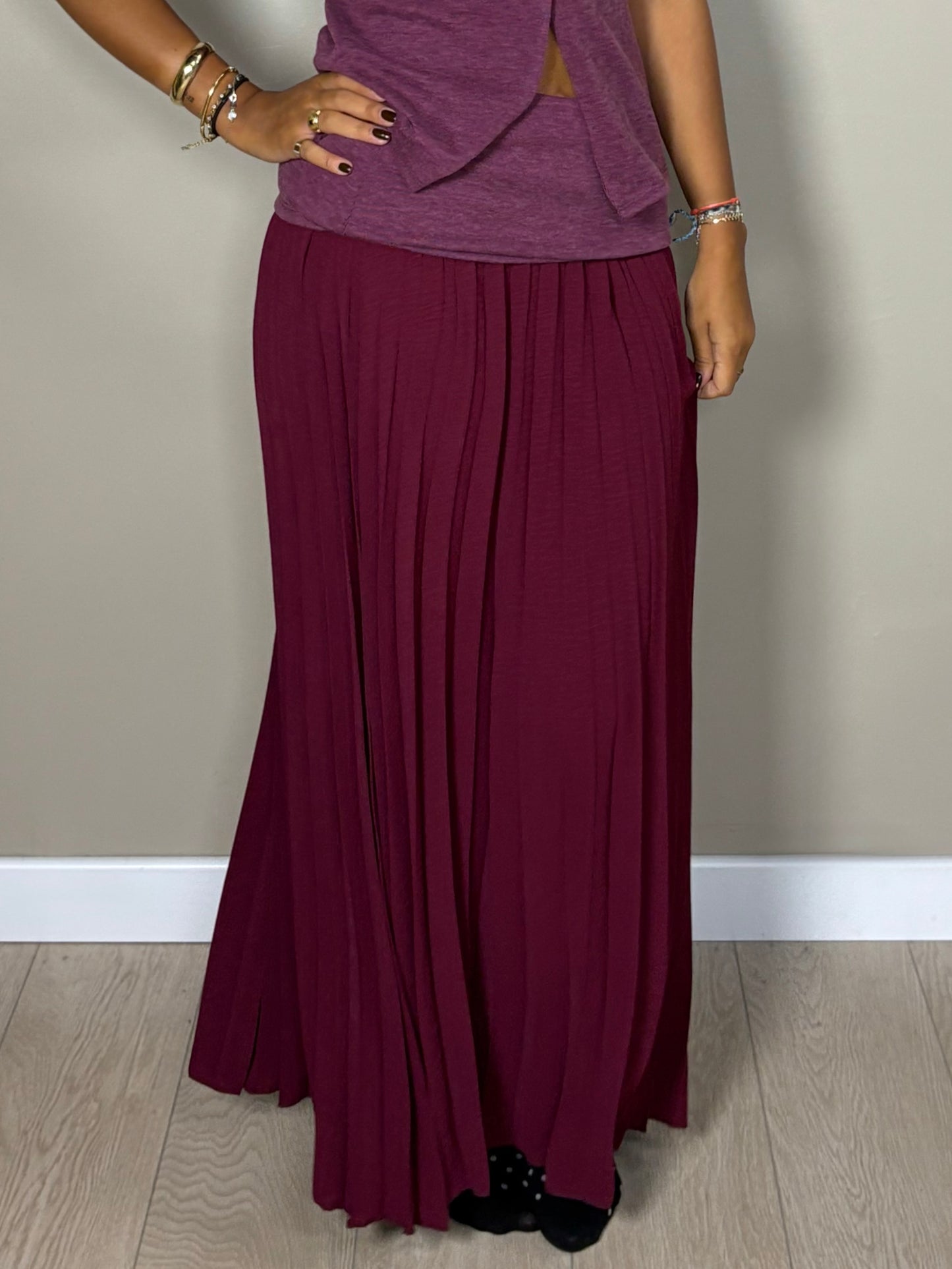 Ensemble tee shirt et jupe long Samantha