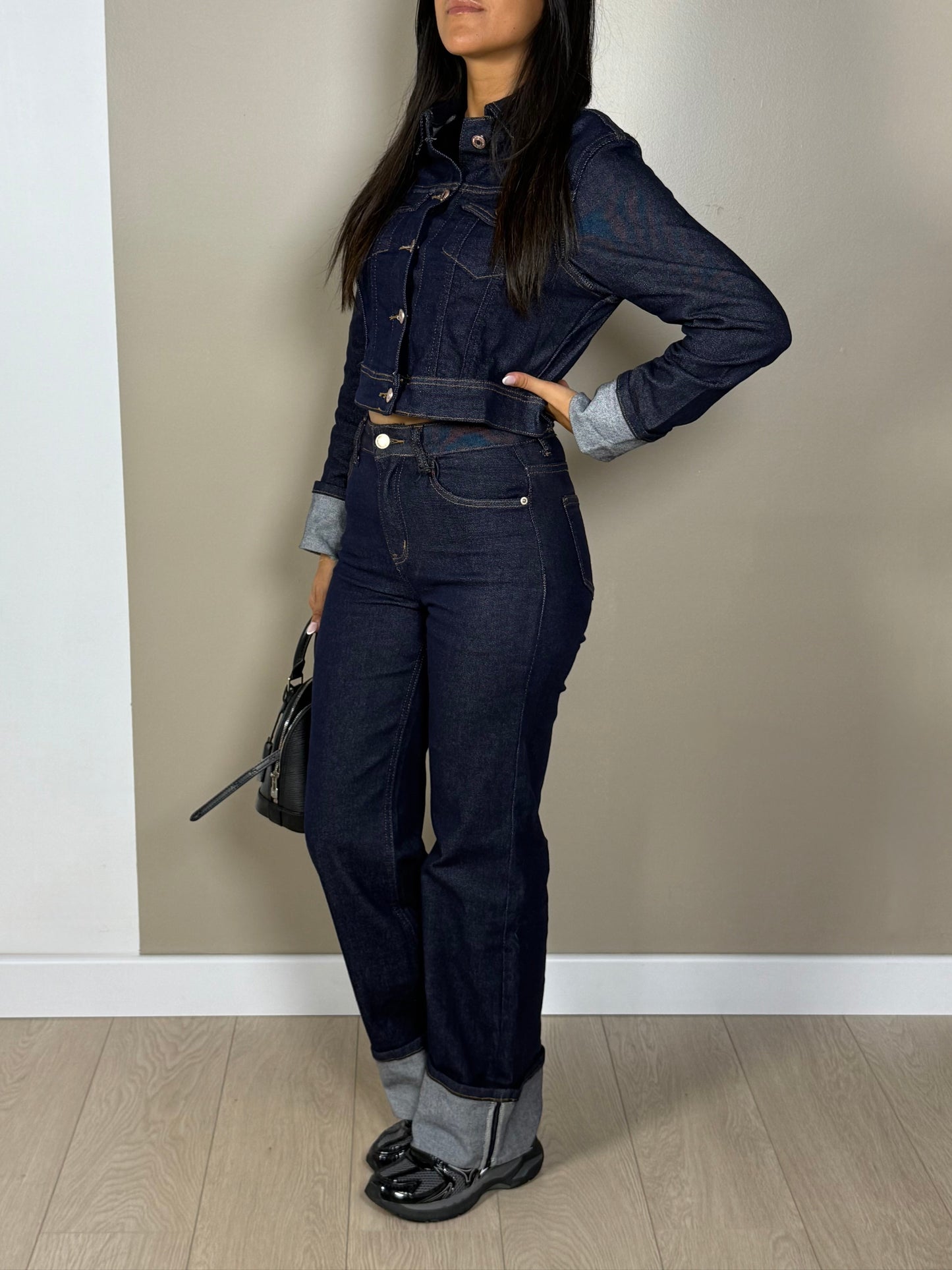 Ensemble SHERA jean gilet denim