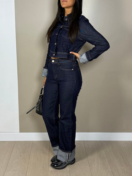 Ensemble SHERA jean gilet denim