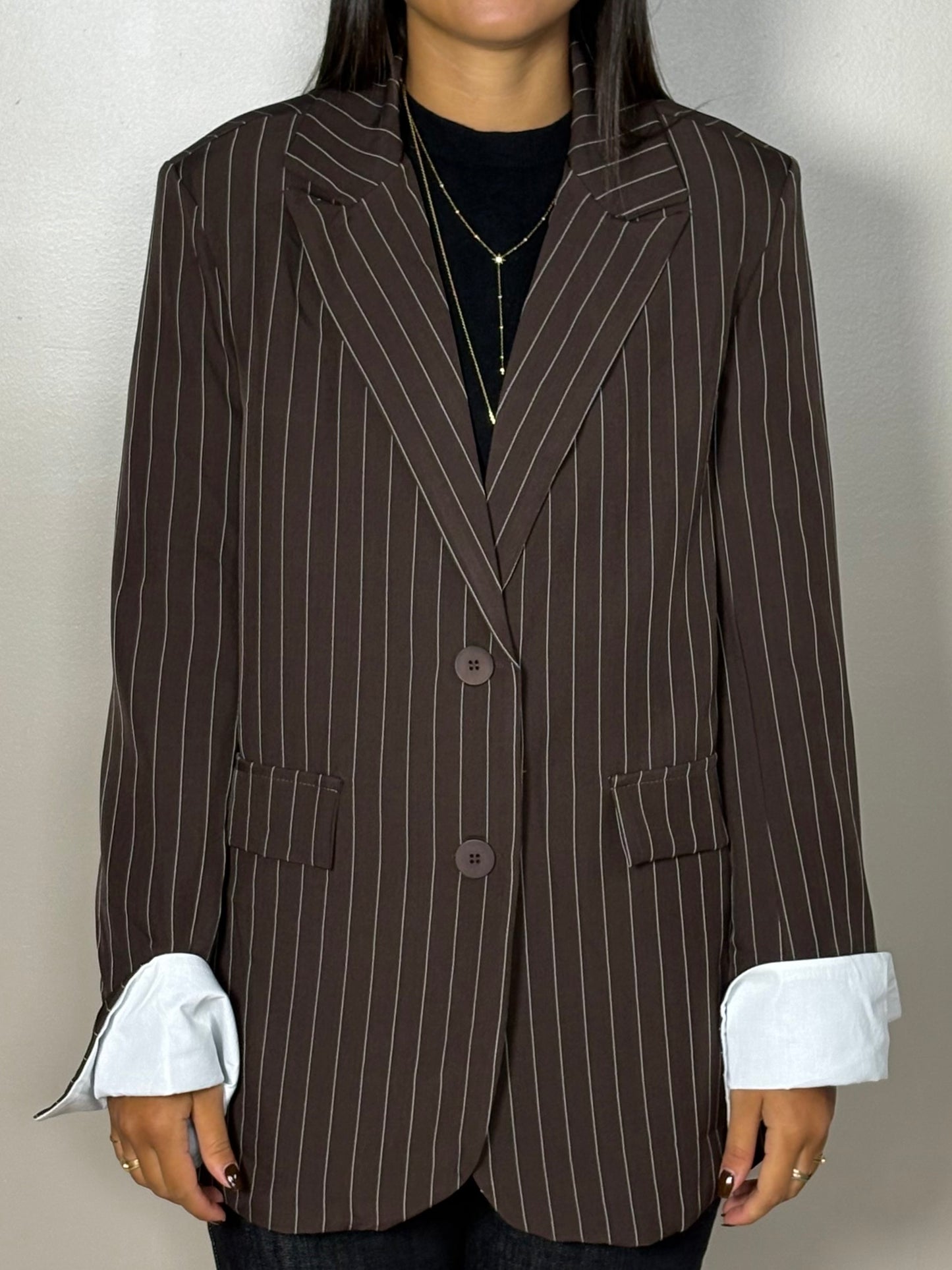 Blazer rayé avec doublure - Karen