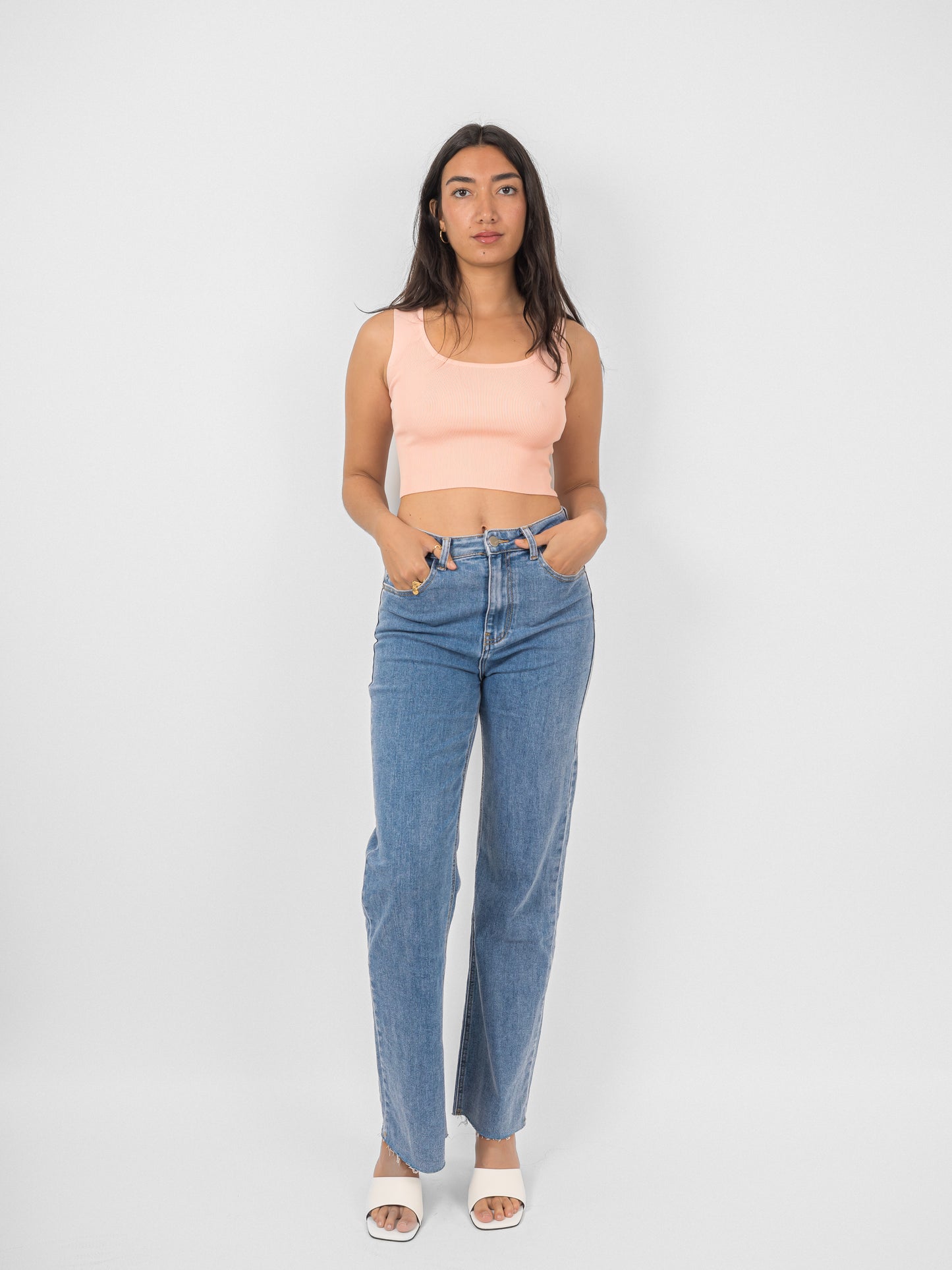 Crop top col carré - PA