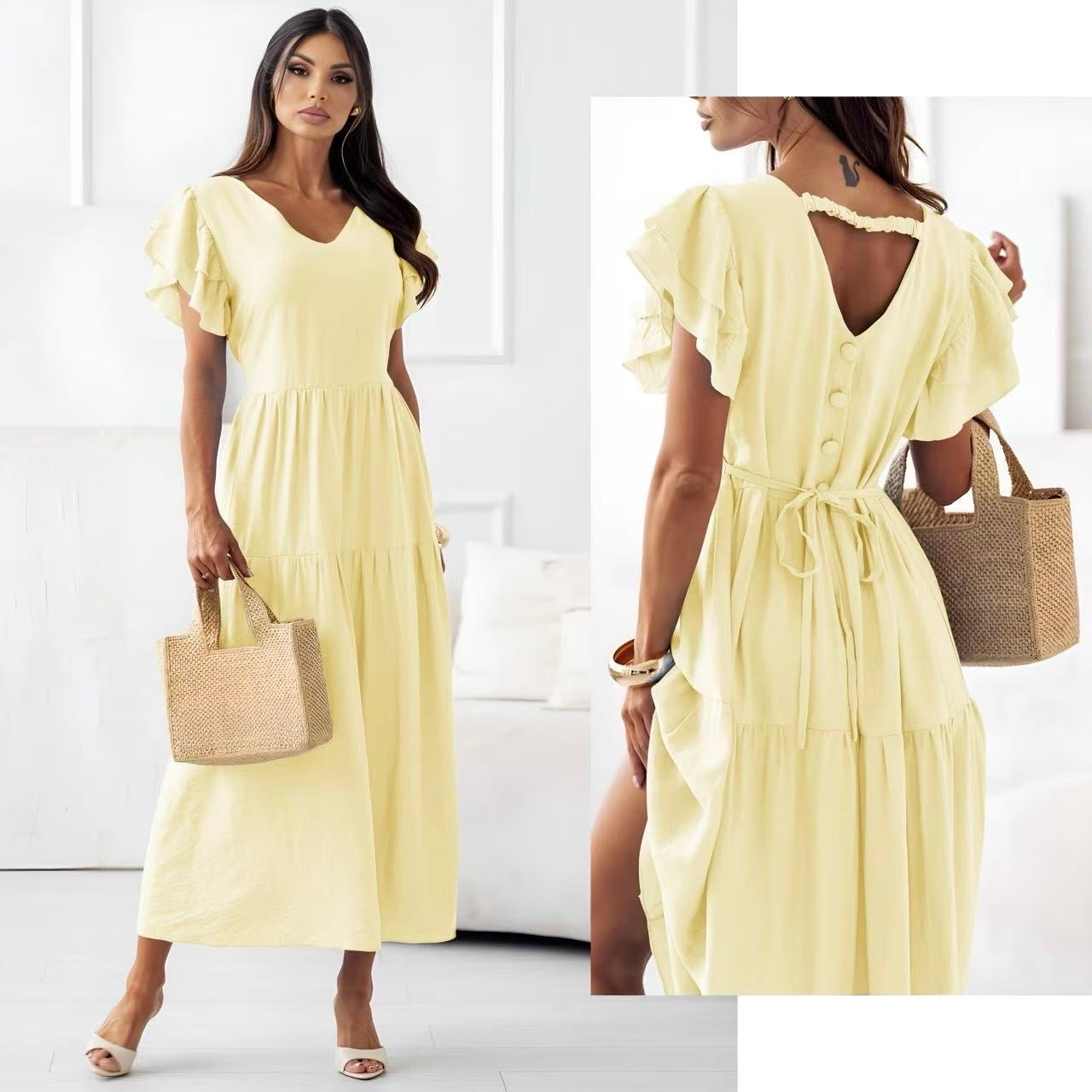 Robe d’été à volants