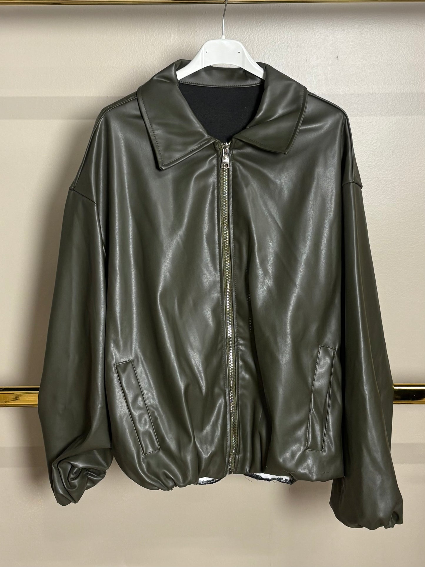 Veste zippé en similicuir SELENA