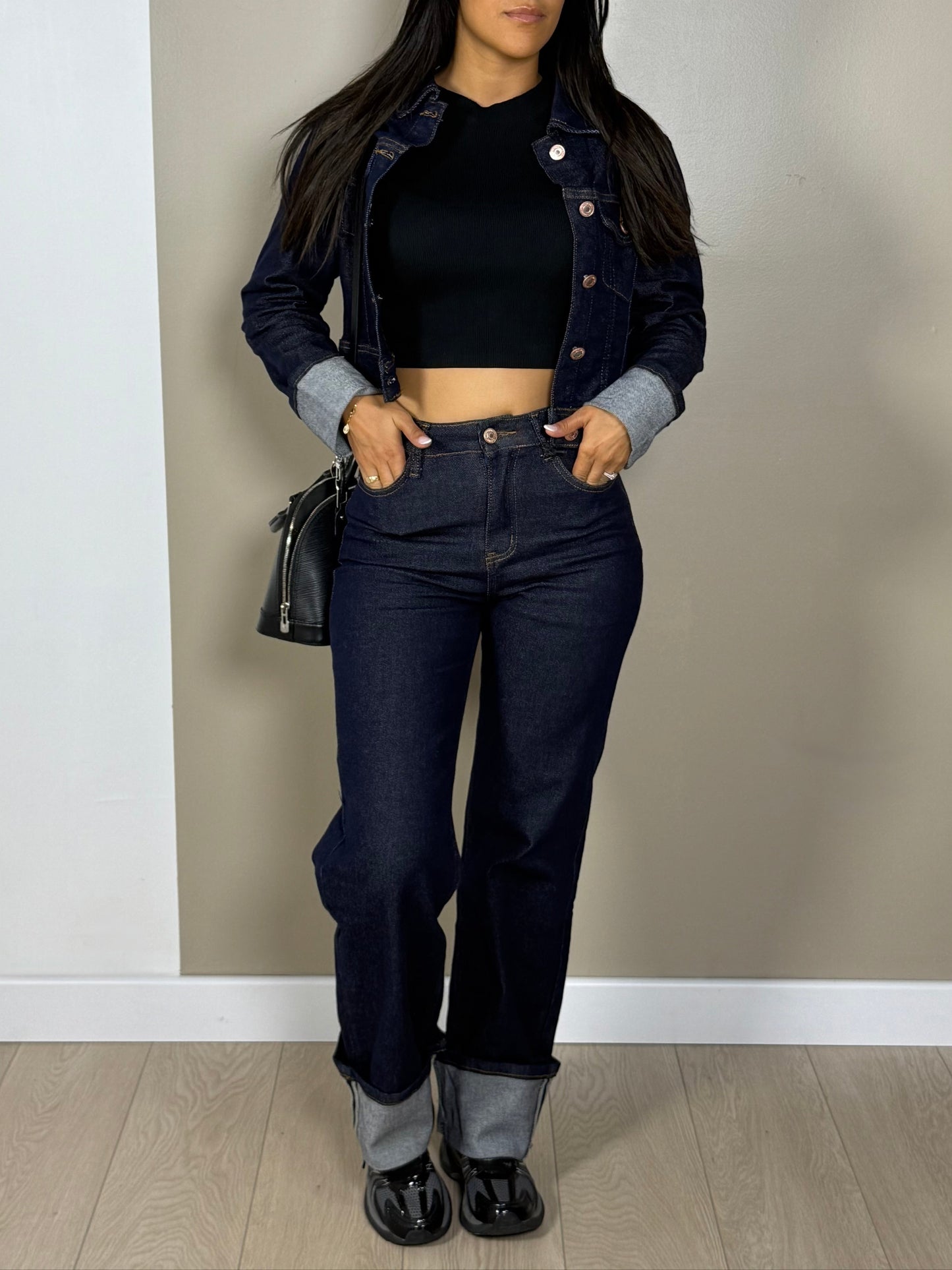 Ensemble SHERA jean gilet denim