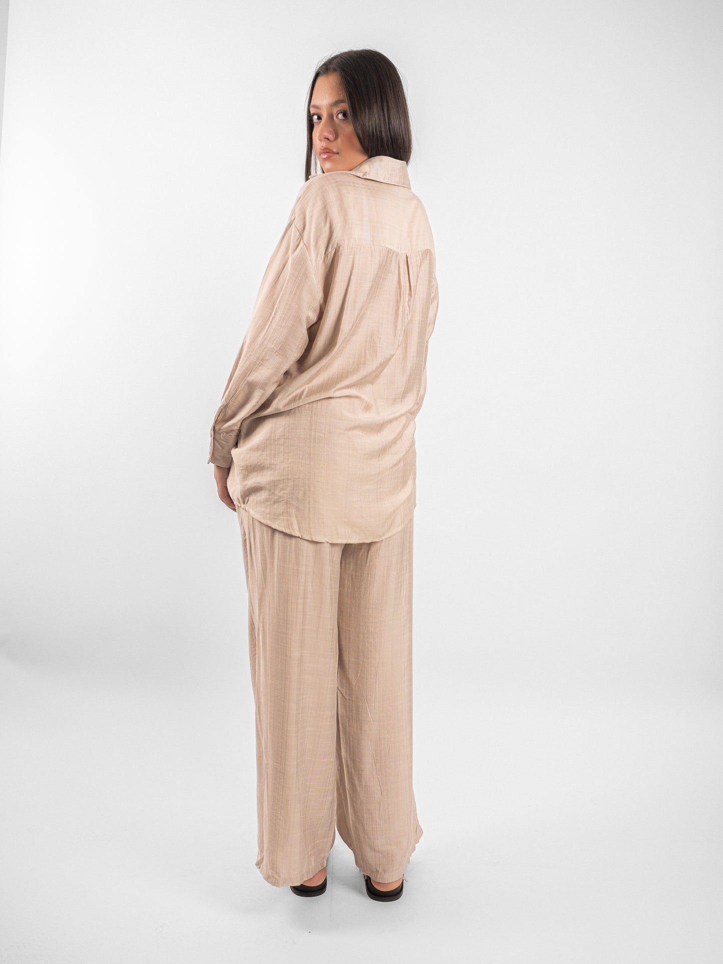 Ensemble à chemise brodée