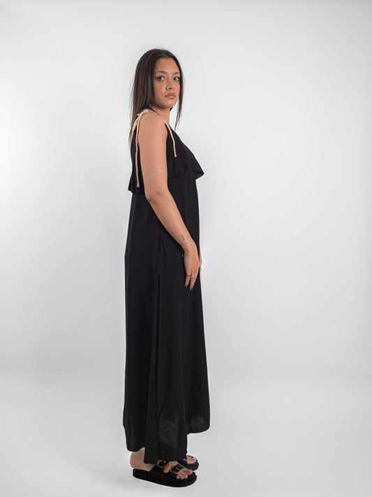 Robe longue d’été à bretelle fine - P3