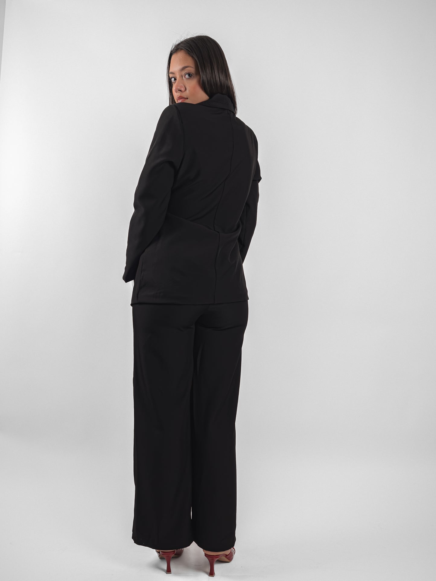 Ensemble blazer à cordon