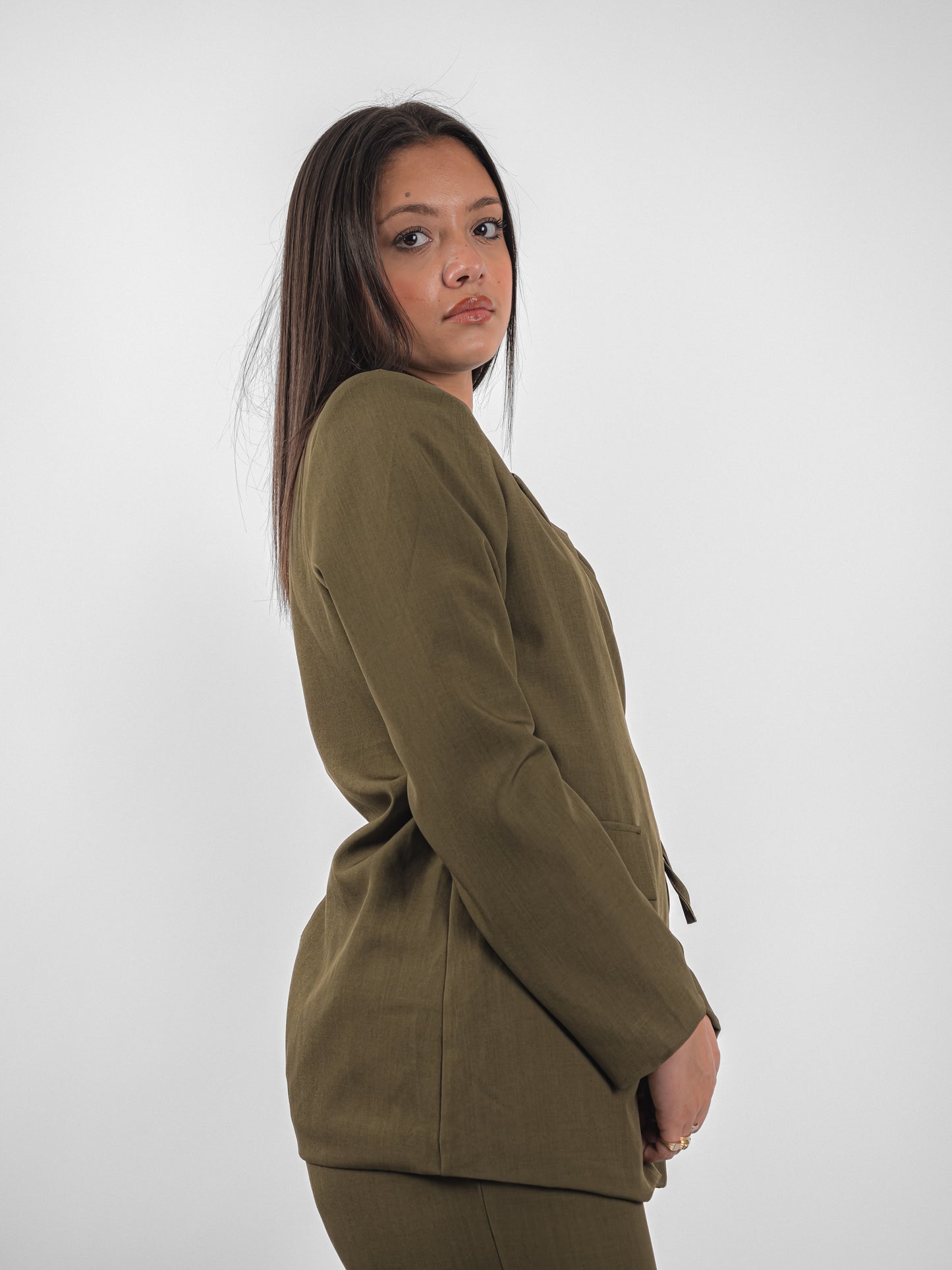 Ensemble blazer à cordon